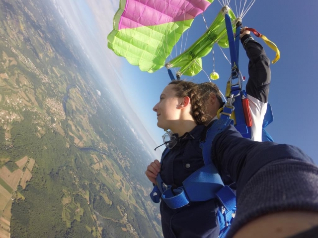  Foto del salto en paracaídas 