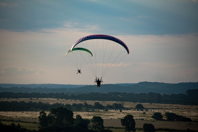  Vuelos simultáneos en paramotor 