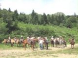  Salida de caballos en las montañas de Pilat 