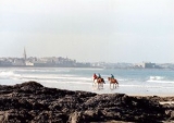 Pbaños a caballo en la playa 