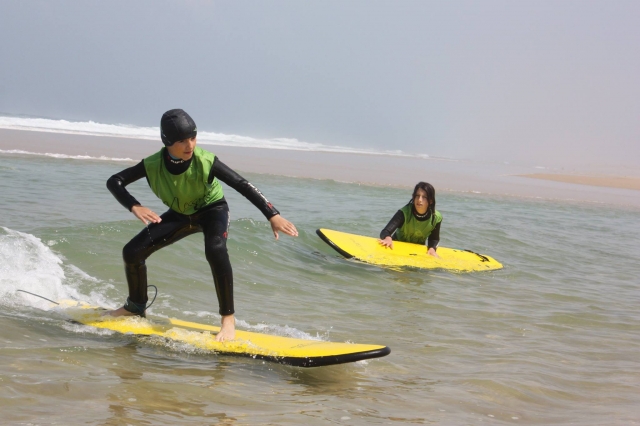  Surfing Child in the Landes 