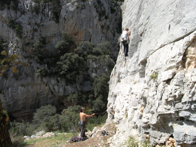 Iniciación a la escalada en la región de Hérault 