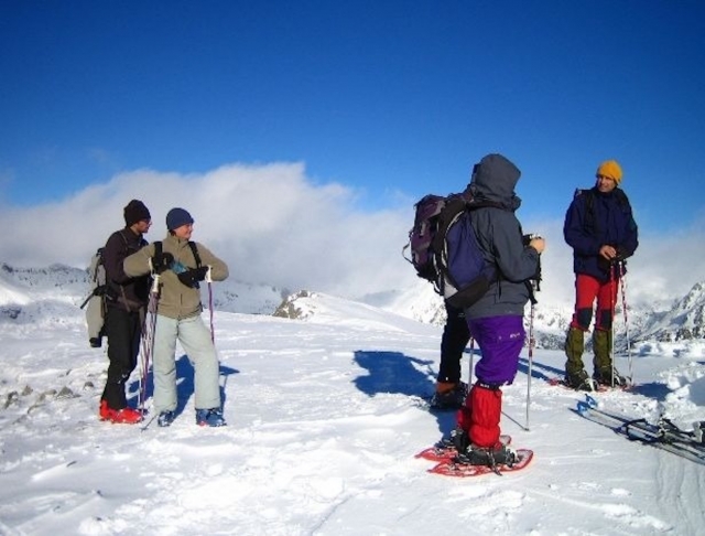  Renta de raquetas de nieve. 
