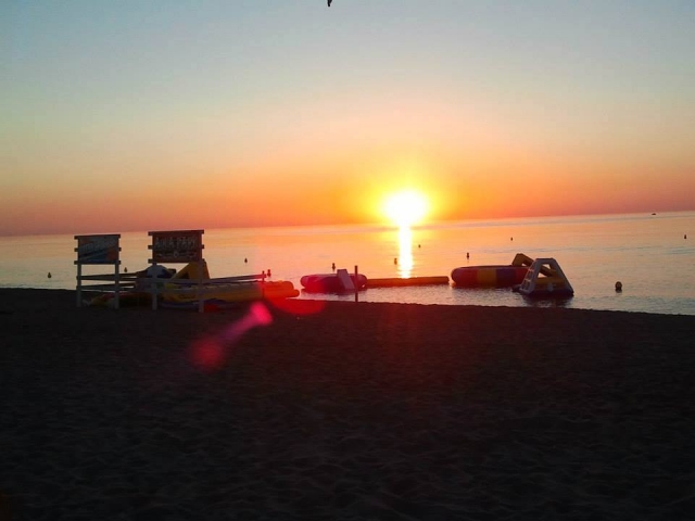  Ocio base en puesta de sol 