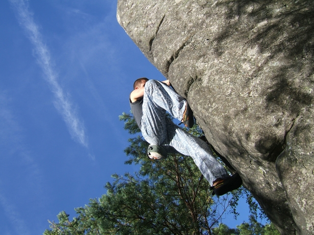  Escalada en las rocas de Fontainebleau 