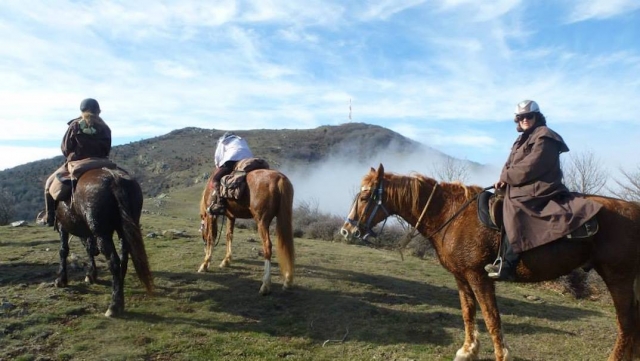  Admiración de los Pirineos duranle la cabalgamarra 