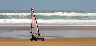 Char à voile In landes