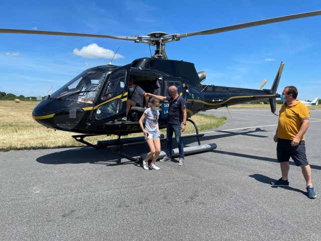  Fin del vuelo en helicóptero