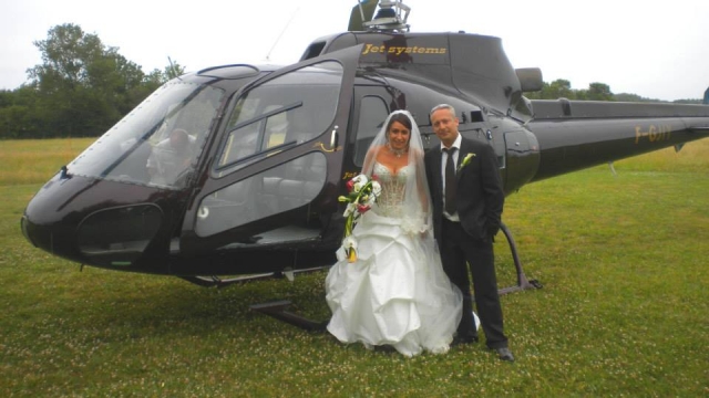  Una boda en helicóptero ! 