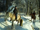  pbaños a caballo en la nieve 