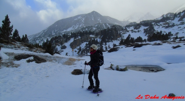  Pbaños con raquetas de nieve 