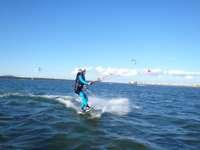 Paseo de kitesurf 