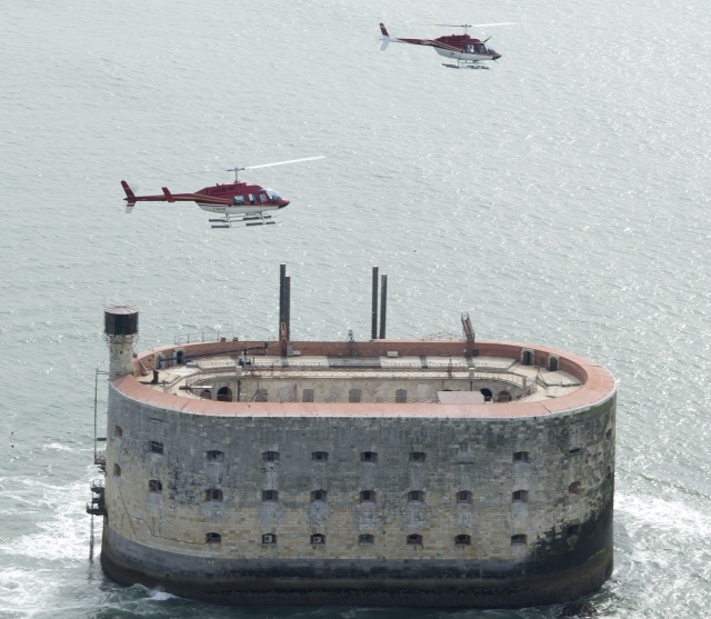 Helicóptero en Fort Boyard