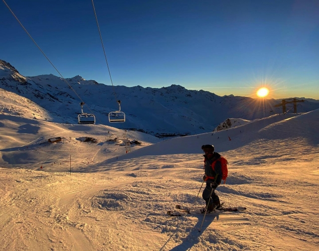  Puesta de sol en Val Thorens 