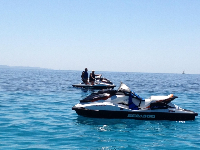 Jet ski en Córcega