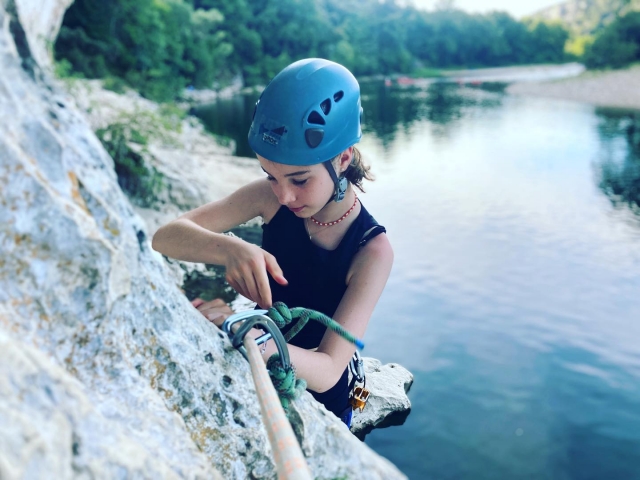  Vía Cordamarra en Ardèche para principiantes 