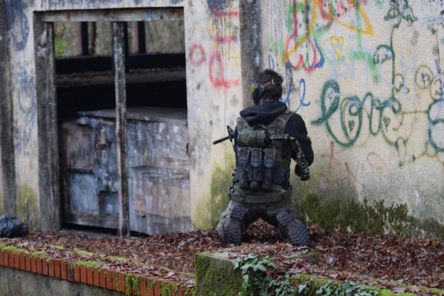  En posición para comenzar el juego 