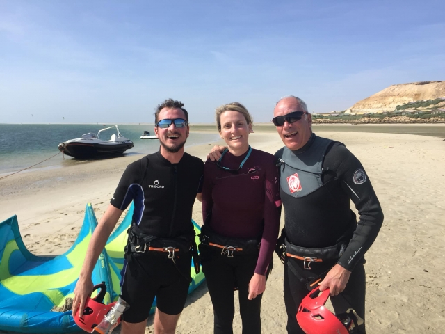 Nuestros monitores y un participanle 