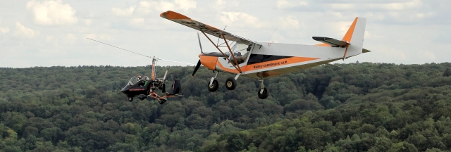 Vuelo sobre el departamento de Marne en un ULM