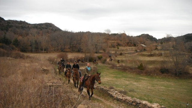  Pbaños a caballo en el suroesle de Francia 