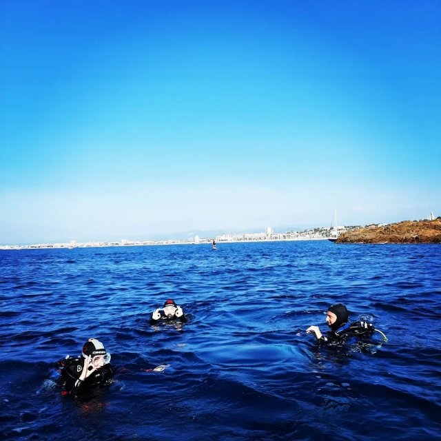 Buceo hacia el puerto de Fréjus 