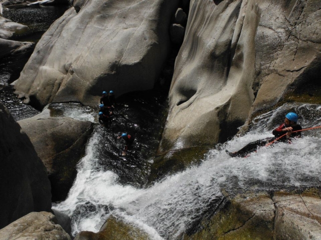  Tobogán natural en los cañones de Ardèche 