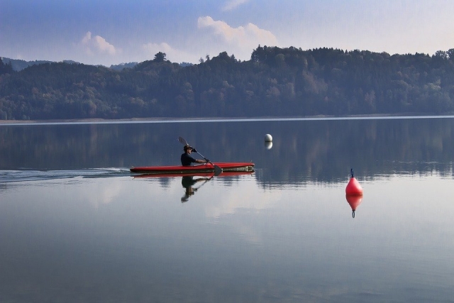  Kayak al amanecer 