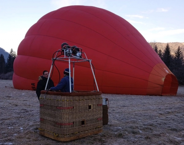  Preparación del globo aerostático