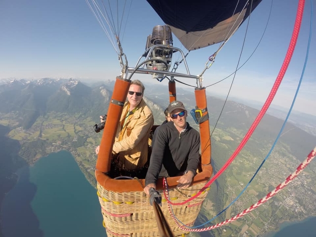  Vuelo en globo aerostático sobre el lago de Annecy 