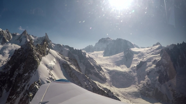  Vuelo en avión sobre el Mont Blanc 
