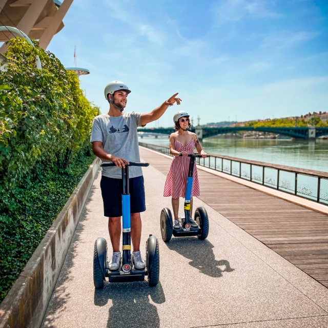Pasear por el borde del Saône en Segway 