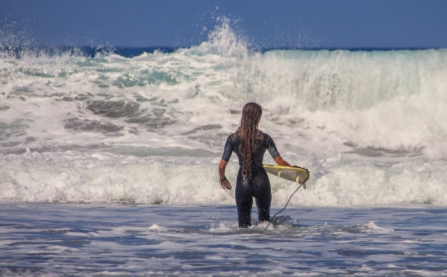  Inicio de la sesión de surf 