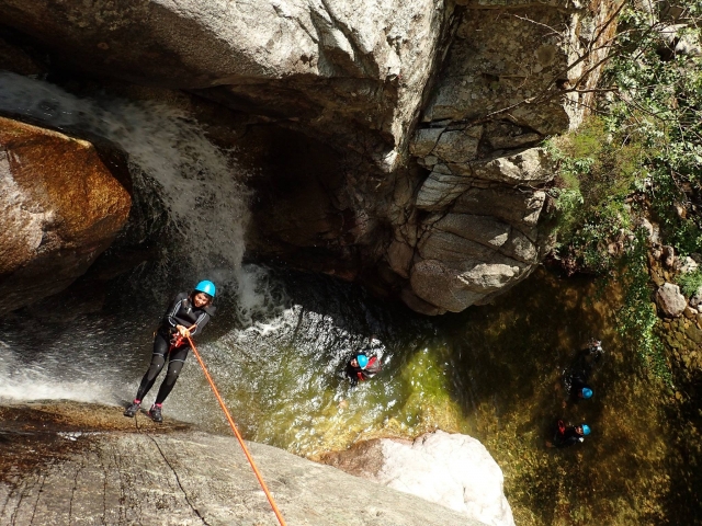  Rappel en el cañón