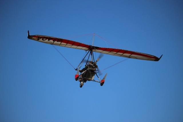  ULM en pleno vuelo 