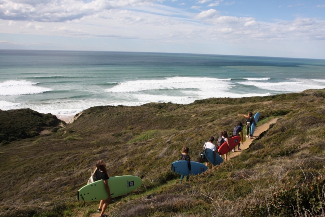  Preparación para la clase de surf 