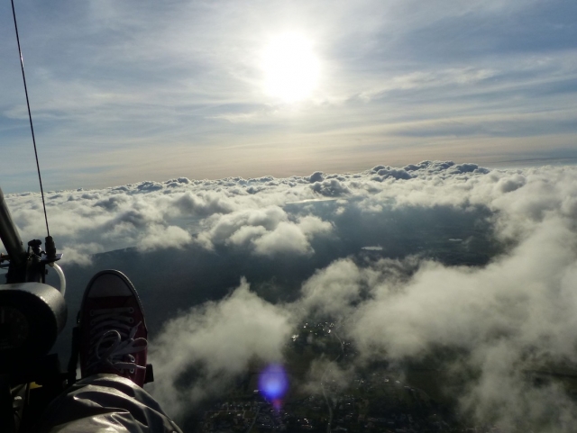  ¡Sobre las nubes en un ultraligero! 