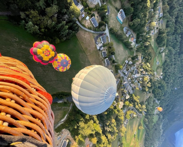  Vista desde la cesta desde el globo aerostático 