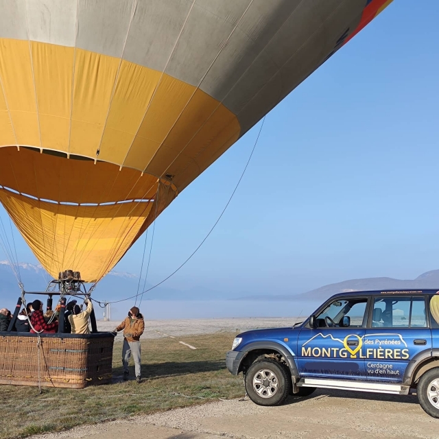  Preparándose para el despegue del globo 