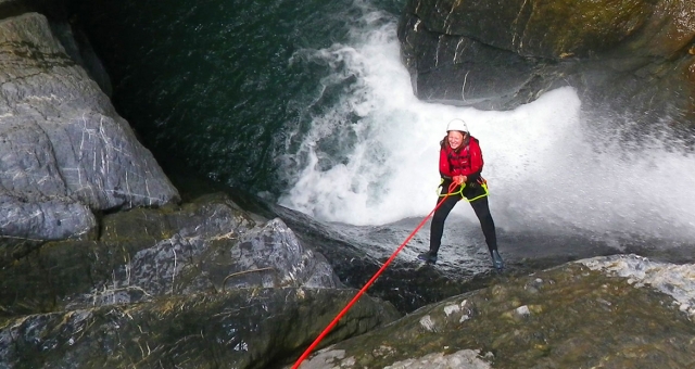 Rappel duranle el barranquismo 