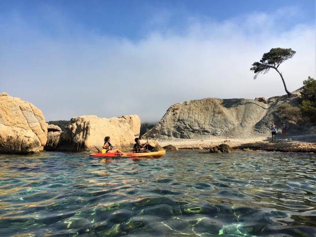  Dirígele al archipiélago de Embiez en kayak 