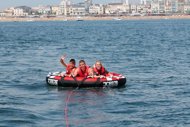  Listo para la sesión de boya remolcada 