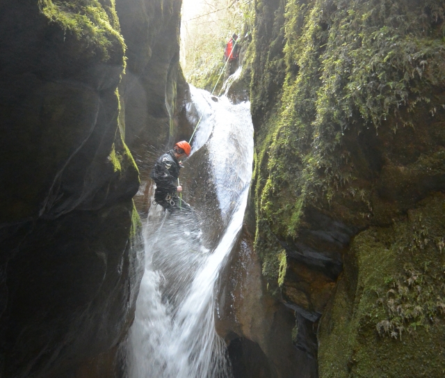  Rappel en el cañón de Grenand 