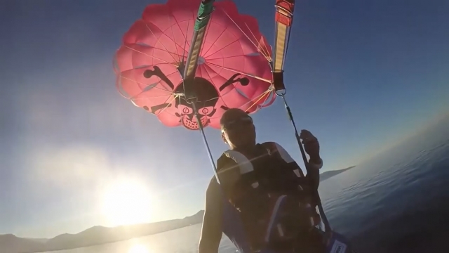 Parasailing en Córcega
