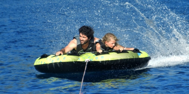 Sesión de boya remolcada en La Baule 