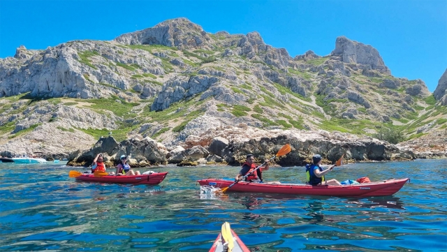 Ruta en kayak en familia en Bandol 