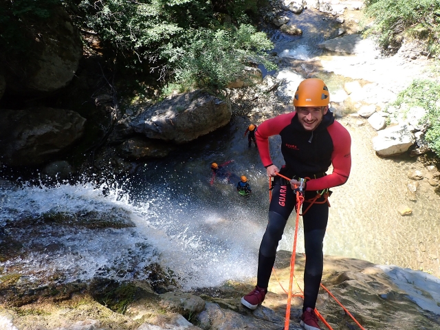 Rappel en el cañón de Écouges 