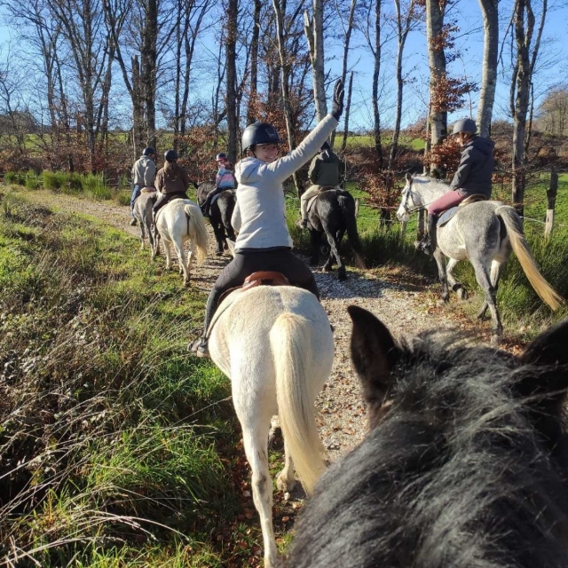  Paseo bajo el sol en Lévézou 