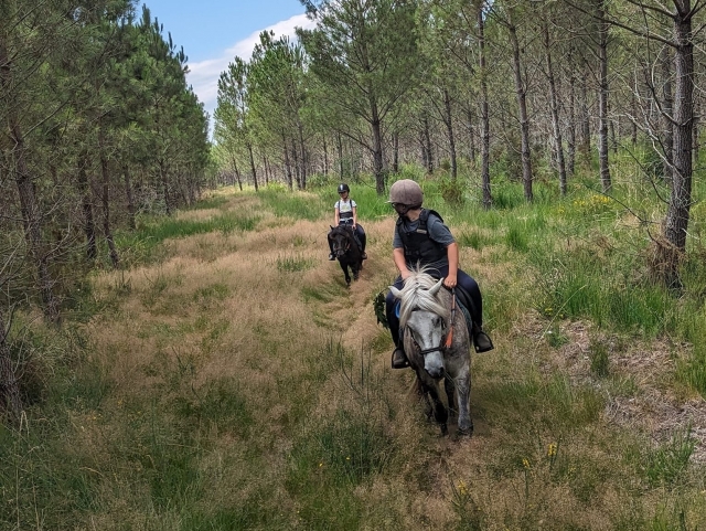  Pbaños a caballo por las Landas 