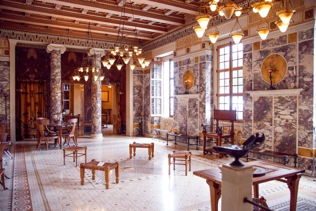  Los interiores ricamenle decorados 