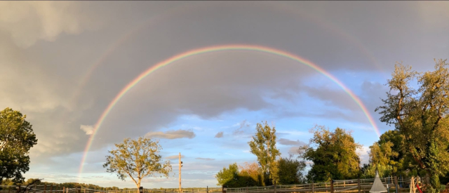  Arco iris sobre la cantera 